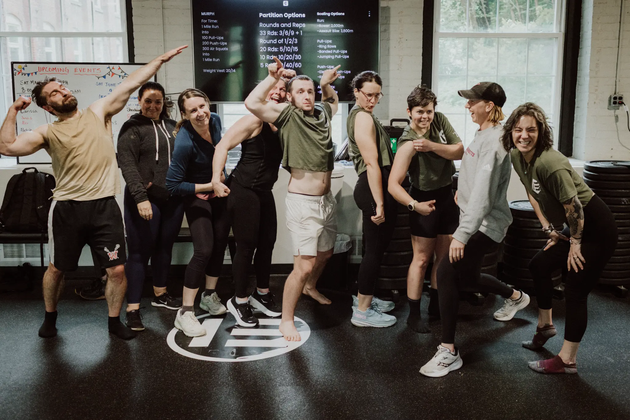 Community celebrating together at Evolved CrossFit